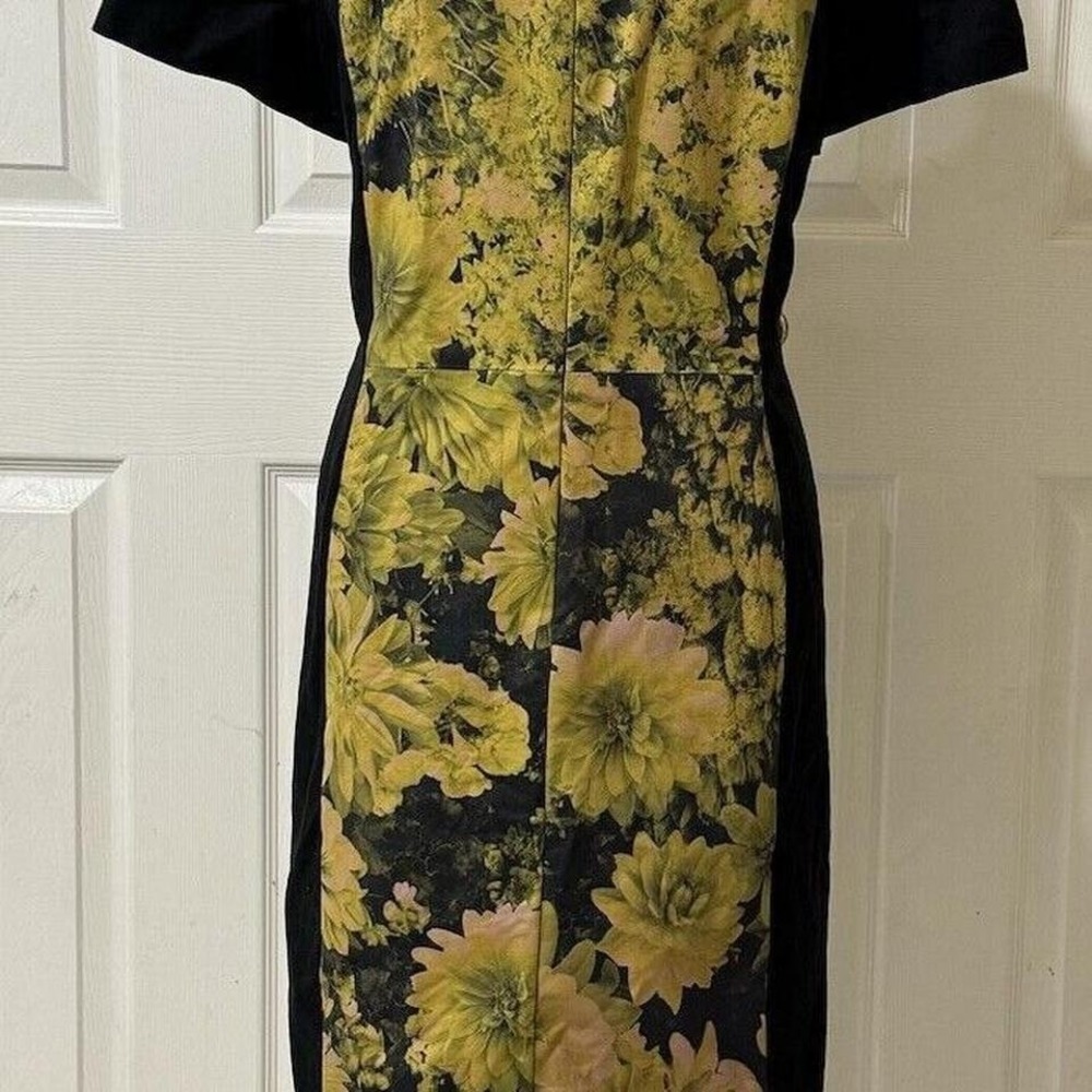 y2k Super Cute Beautiful Michael Kors Kew Gardens Floral Lined Sheath Dress‎ - Picture 2 of 6